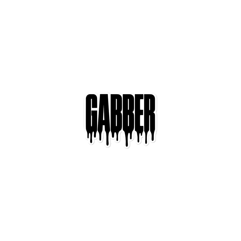 Hostile Form HF-S01 GABBER vinyl sticker, 15 by 3.75 inch strip